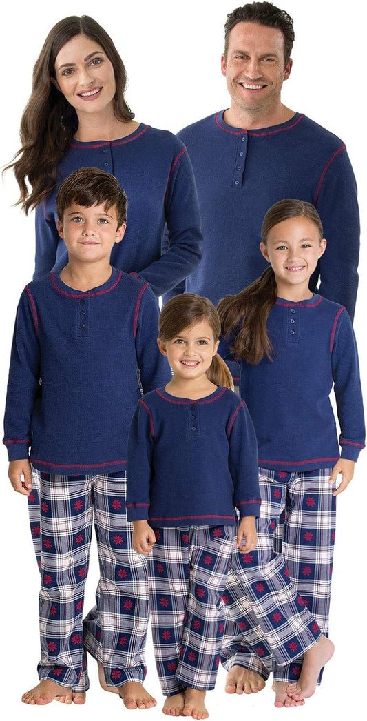 Christmas Pajamas for Family - Matching Family Pajamas Snowfall Plaid