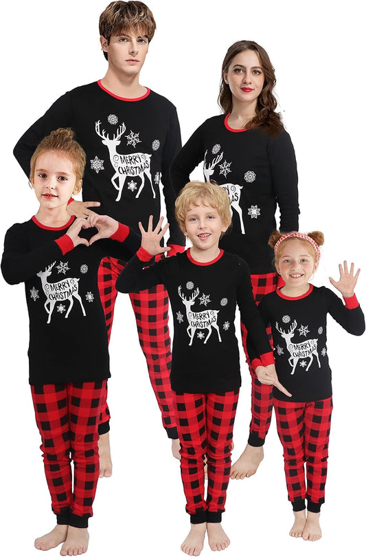 Christmas Family Matching Pajamas Family Holiday Pjs Matching Sets