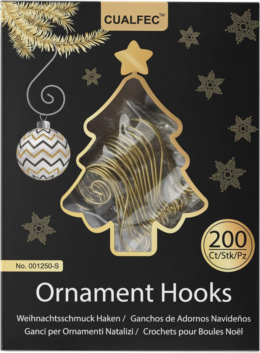 Christmas Ornaments Hooks Christmas Tree Hanger Great for Christmas Tree Decoration - 120 / Silver